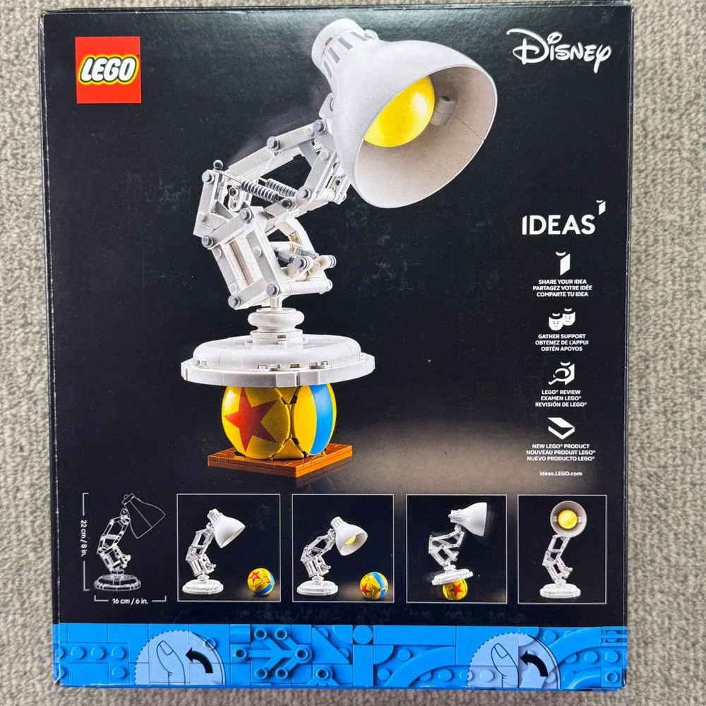 LEGO Ideas 21357 Disney Pixar Luxo Jr. Lamp & Ball Articulated NEW SEALED